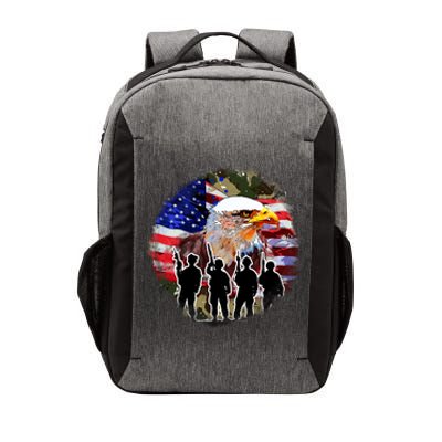 US Patriotic Eagle Soldier  Military Vector Backpack