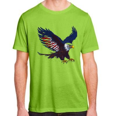 USA Patriotic Eagle Flag 4th Of July Adult ChromaSoft Performance T-Shirt