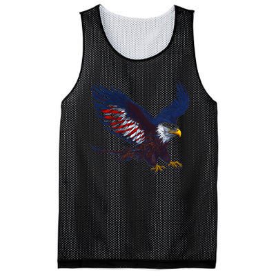 USA Patriotic Eagle Flag 4th Of July Mesh Reversible Basketball Jersey Tank