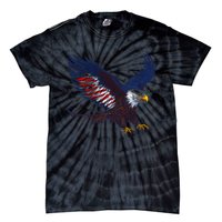 USA Patriotic Eagle Flag 4th Of July Tie-Dye T-Shirt