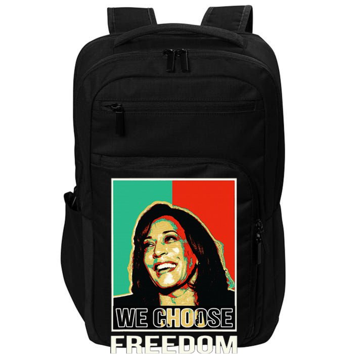 Us President Election Kamala Harris We Choose Freedom Impact Tech Backpack