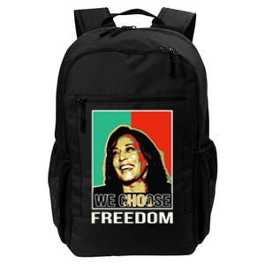 Us President Election Kamala Harris We Choose Freedom Daily Commute Backpack