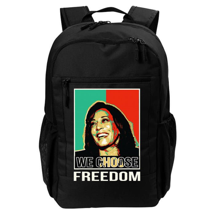 Us President Election Kamala Harris We Choose Freedom Daily Commute Backpack