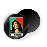 Us President Election Kamala Harris We Choose Freedom Magnet