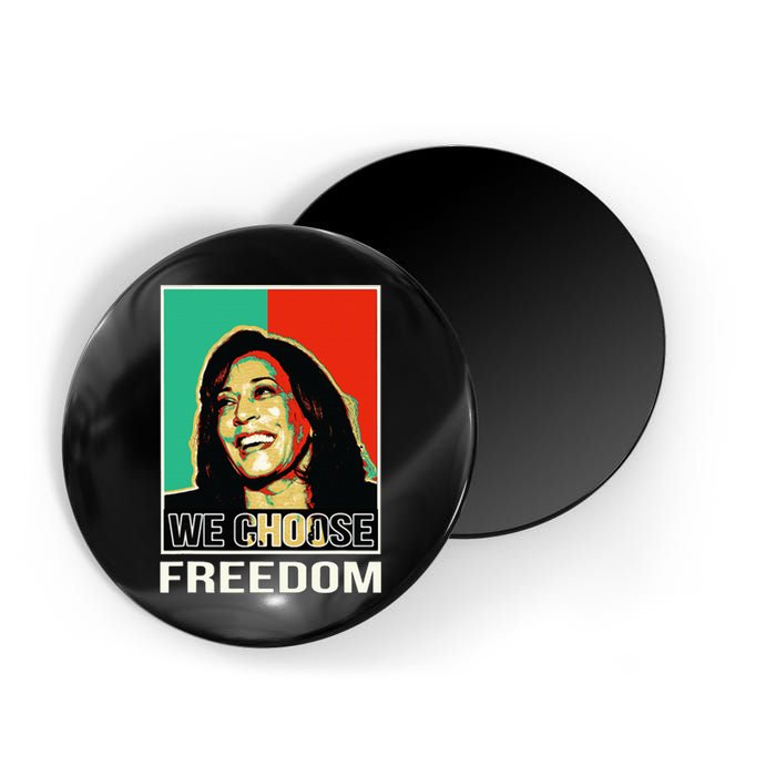 Us President Election Kamala Harris We Choose Freedom Magnet