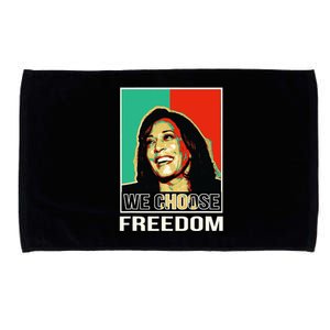 Us President Election Kamala Harris We Choose Freedom Microfiber Hand Towel