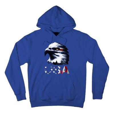 USA Patriotic Eagle Head 4th Of July Independence Day Tall Hoodie