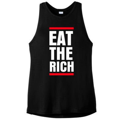 Uaw President Eat The Rich Ladies PosiCharge Tri-Blend Wicking Tank