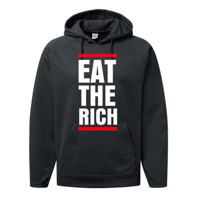 Uaw President Eat The Rich Performance Fleece Hoodie