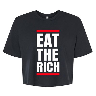 Uaw President Eat The Rich Bella+Canvas Jersey Crop Tee