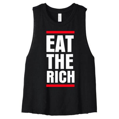 Uaw President Eat The Rich Women's Racerback Cropped Tank