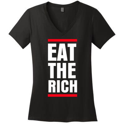 Uaw President Eat The Rich Women's V-Neck T-Shirt