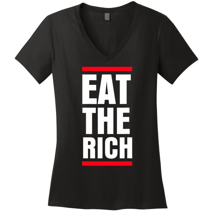 Uaw President Eat The Rich Women's V-Neck T-Shirt