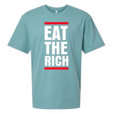 Uaw President Eat The Rich Sueded Cloud Jersey T-Shirt