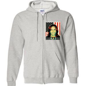 Us President Election Kamala 2024 Full Zip Hoodie