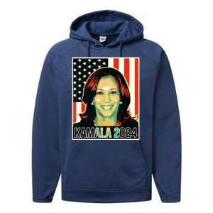 Us President Election Kamala 2024 Performance Fleece Hoodie