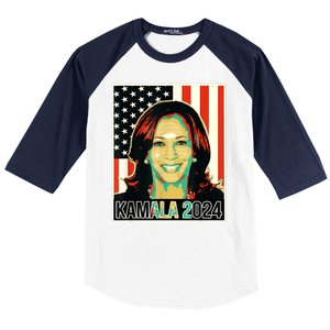 Us President Election Kamala 2024 Baseball Sleeve Shirt