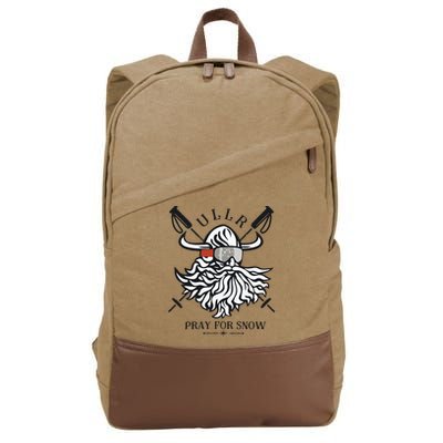 Ullr Pray For Snow Winter Is Coming Bring On The Snow Cotton Canvas Backpack