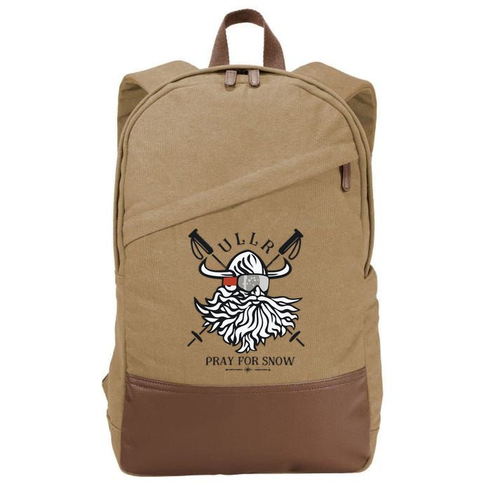 Ullr Pray For Snow Winter Is Coming Bring On The Snow Cotton Canvas Backpack