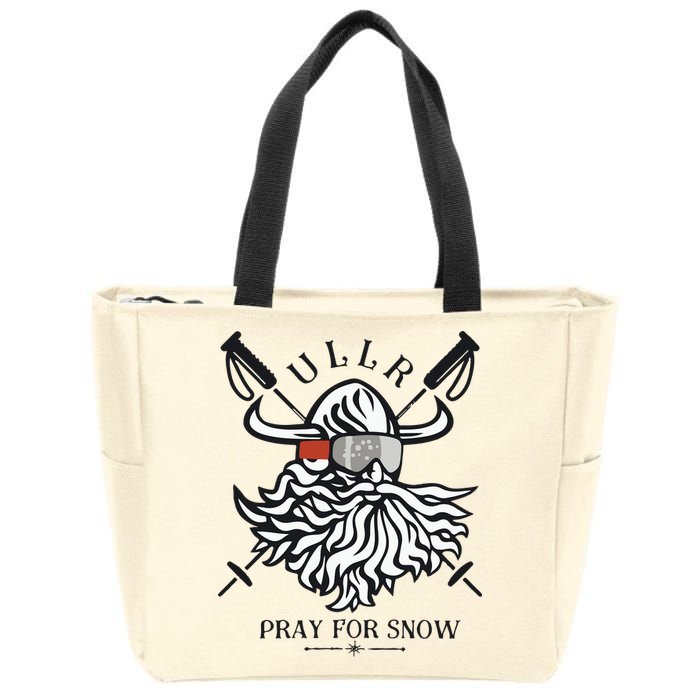 Ullr Pray For Snow Winter Is Coming Bring On The Snow Zip Tote Bag