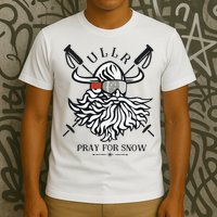Ullr Pray For Snow Winter Is Coming Bring On The Snow T-Shirt
