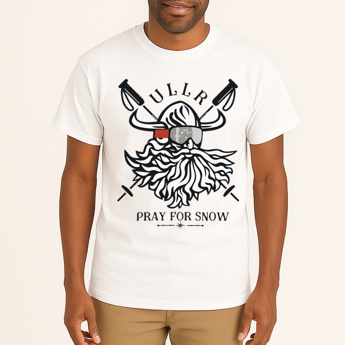 Ullr Pray For Snow Winter Is Coming Bring On The Snow Tall T-Shirt