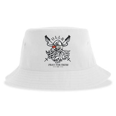 Ullr Pray For Snow Winter Is Coming Bring On The Snow Sustainable Bucket Hat
