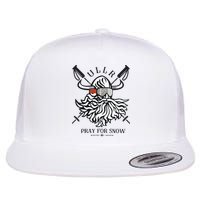 Ullr Pray For Snow Winter Is Coming Bring On The Snow Flatbill Hat