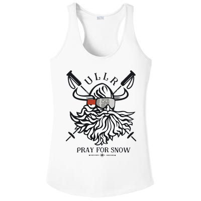 Ullr Pray For Snow Winter Is Coming Bring On The Snow Ladies PosiCharge Competitor Racerback Tank