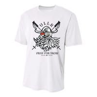 Ullr Pray For Snow Winter Is Coming Bring On The Snow Youth Performance Sprint T-Shirt