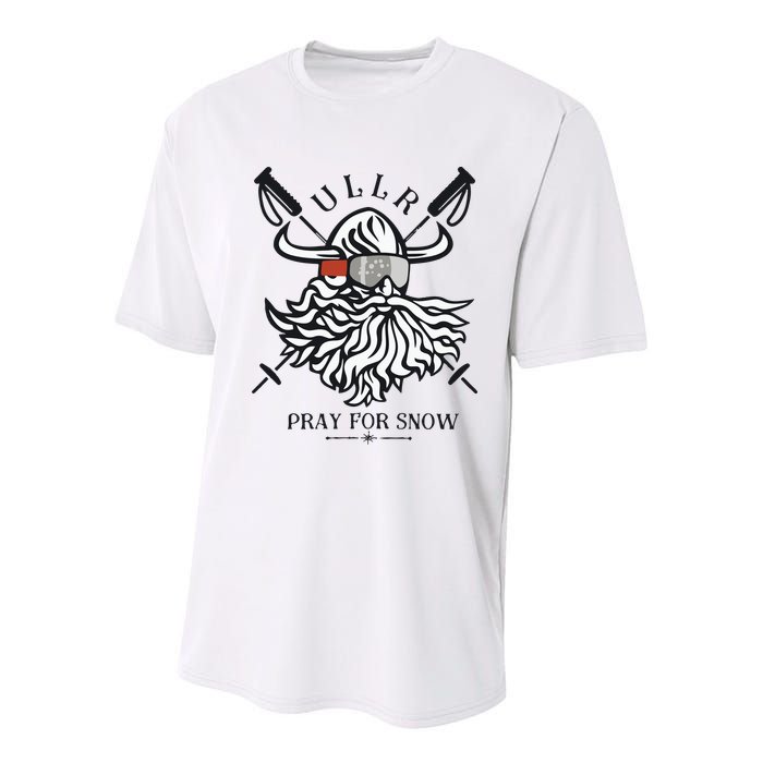 Ullr Pray For Snow Winter Is Coming Bring On The Snow Youth Performance Sprint T-Shirt