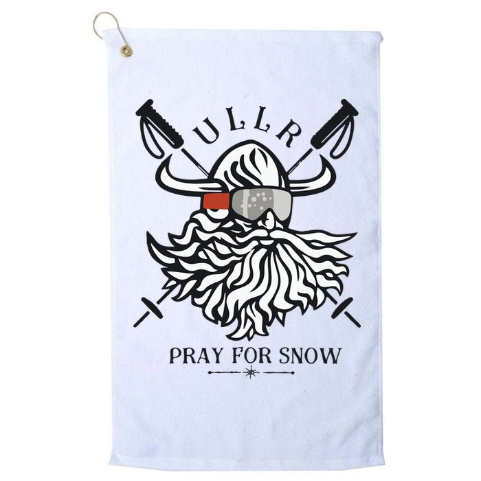 Ullr Pray For Snow Winter Is Coming Bring On The Snow Golf Towel