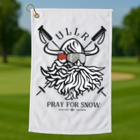 Ullr Pray For Snow Winter Is Coming Bring On The Snow Golf Towel