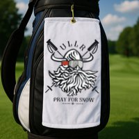 Ullr Pray For Snow Winter Is Coming Bring On The Snow Golf Towel