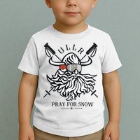 Ullr Pray For Snow Winter Is Coming Bring On The Snow Toddler T-Shirt