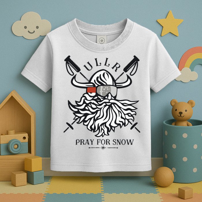 Ullr Pray For Snow Winter Is Coming Bring On The Snow Toddler T-Shirt