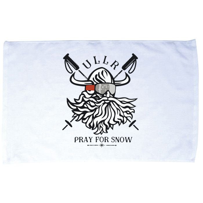 Ullr Pray For Snow Winter Is Coming Bring On The Snow Microfiber Hand Towel