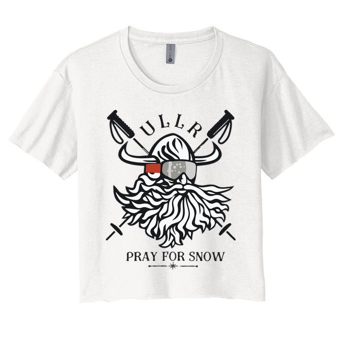 Ullr Pray For Snow Winter Is Coming Bring On The Snow Crop Top