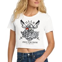 Ullr Pray For Snow Winter Is Coming Bring On The Snow Crop Top
