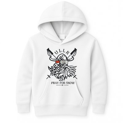 Ullr Pray For Snow Winter Is Coming Bring On The Snow Kids Hoodie