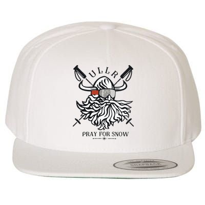 Ullr Pray For Snow Winter Is Coming Bring On The Snow Wool Snapback Cap