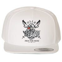 Ullr Pray For Snow Winter Is Coming Bring On The Snow Wool Snapback Cap