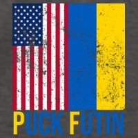 Ukraine Puck Futin USA Flag Vector Backpack