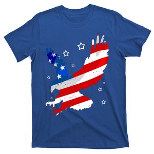 Usa Patriotic Flying Eagle Gift 4th Of July T-Shirt