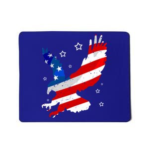 Usa Patriotic Flying Eagle Gift 4th Of July Mousepad