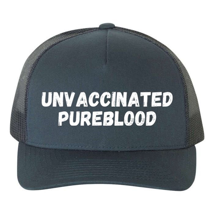 Unvaccinated Pureblood, Funny Unmask, Funny AntiVaccinated Yupoong Adult 5-Panel Trucker Hat