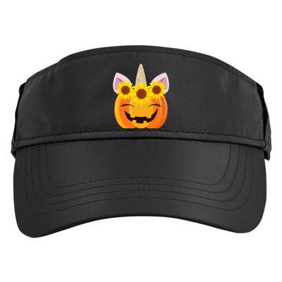 Unicorn Pumpkin Face Sunflower Costume Funny Halloween Gift Adult Drive Performance Visor