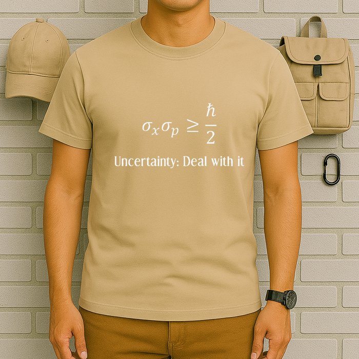 Uncertainty Principle Gift For Physicists And Mathematicians T-Shirt