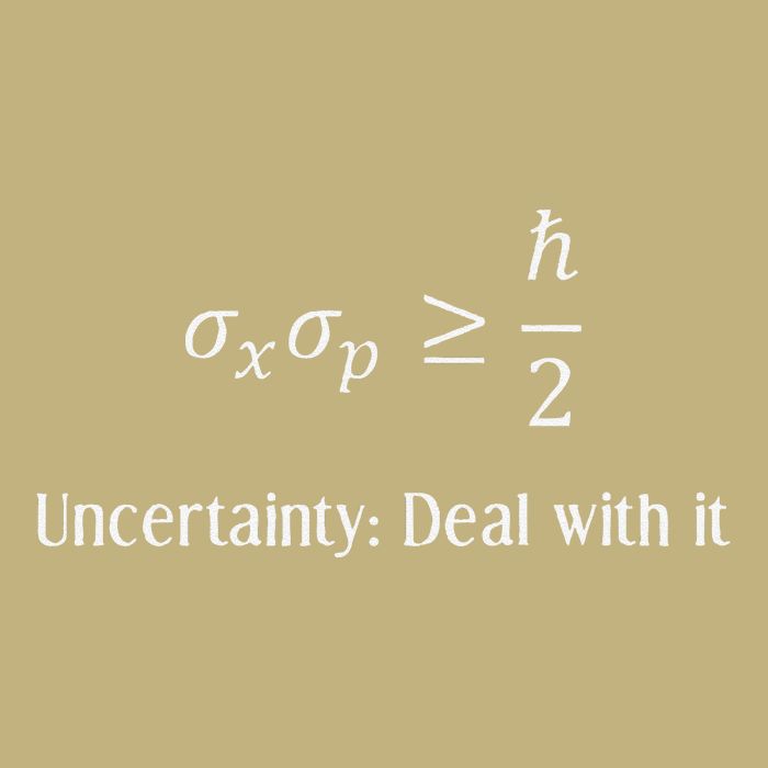 Uncertainty Principle Gift For Physicists And Mathematicians T-Shirt