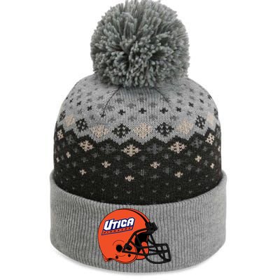 Utica Pioneers Helmet The Baniff Cuffed Pom Beanie